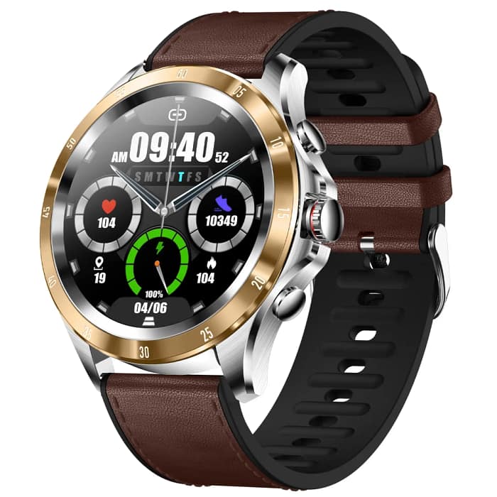 Gizmore GizFit GLOW LUXE Bluetooth Calling Smartwatch, Gold