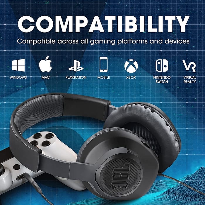 Quantum 100 Wired Over Ear Gaming Headphones Black 5