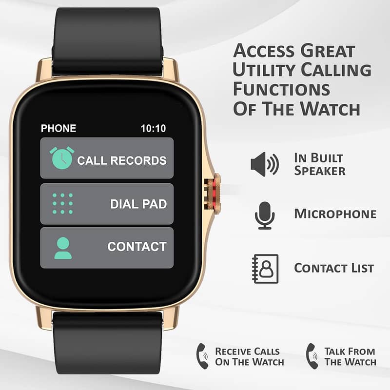 Maxima Max Pro X6 Calling Smartwatch Gold with Black 2